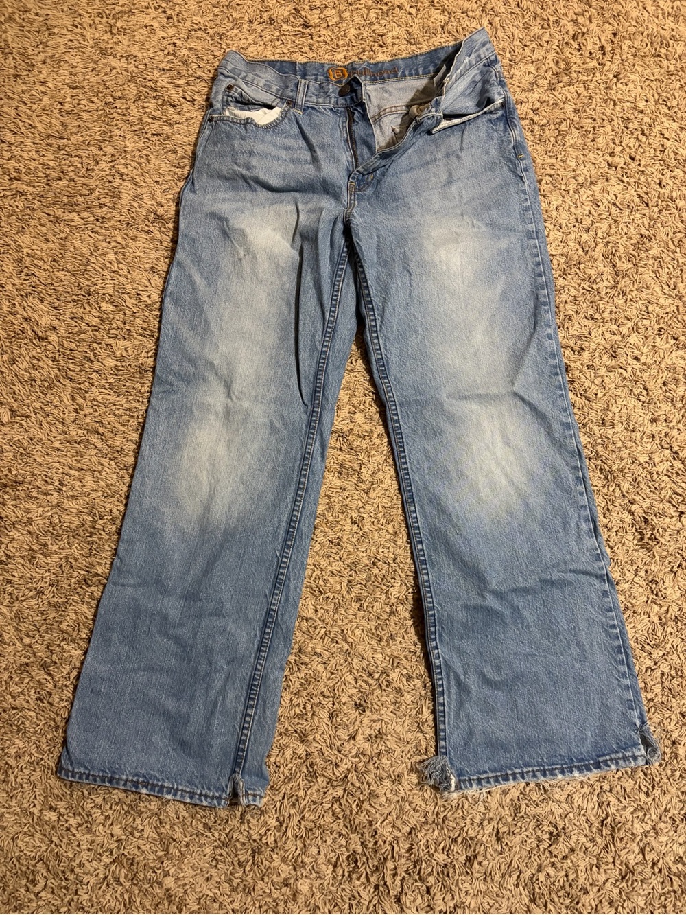 Bullhead Light Blue Wide Leg Flared Jeans